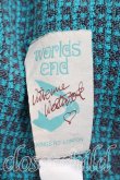 画像3: Worlds End 中古 / 青山店限定Worlds Endロゴ大判タオル  青ｘ茶  H-26-09-13-038-gd-YM-ZH (3)