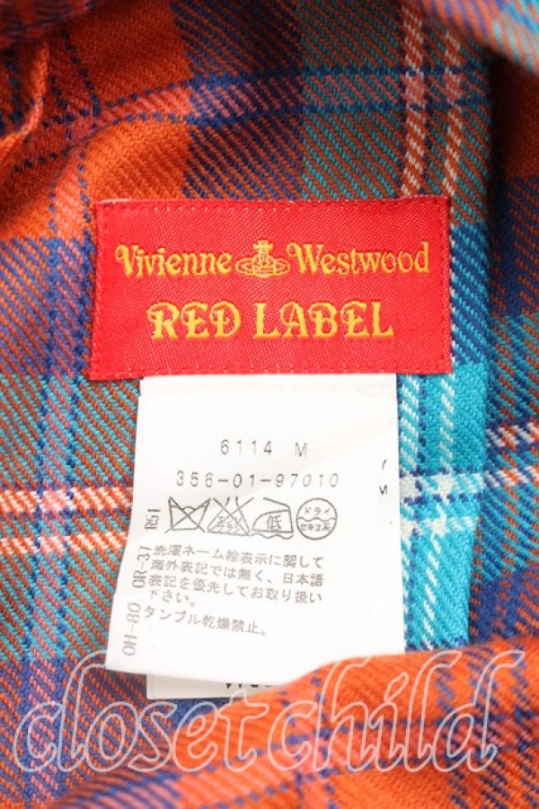 画像3: ヴィヴィアンウエストウッド 中古 / タータンチェックバムフラップ  青ｘ茶  H-26-09-13-046-gd-OD-ZH (3)