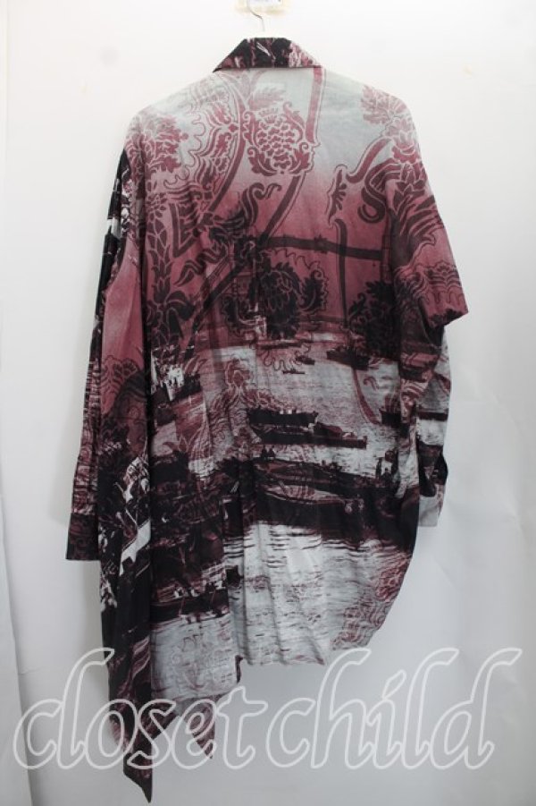 画像2: ヴィヴィアンウエストウッド MAN 中古 / LONDON BRIDGE　BIGシャツ FREE 紫  H-26-09-13-009-bl-OD-ZH (2)