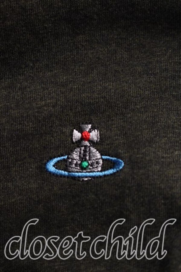 画像5: ヴィヴィアンウエストウッド 中古 / カラーオーブ刺繍Tシャツ S モスグリーン  H-26-09-13-013-ts-OD-ZH (5)