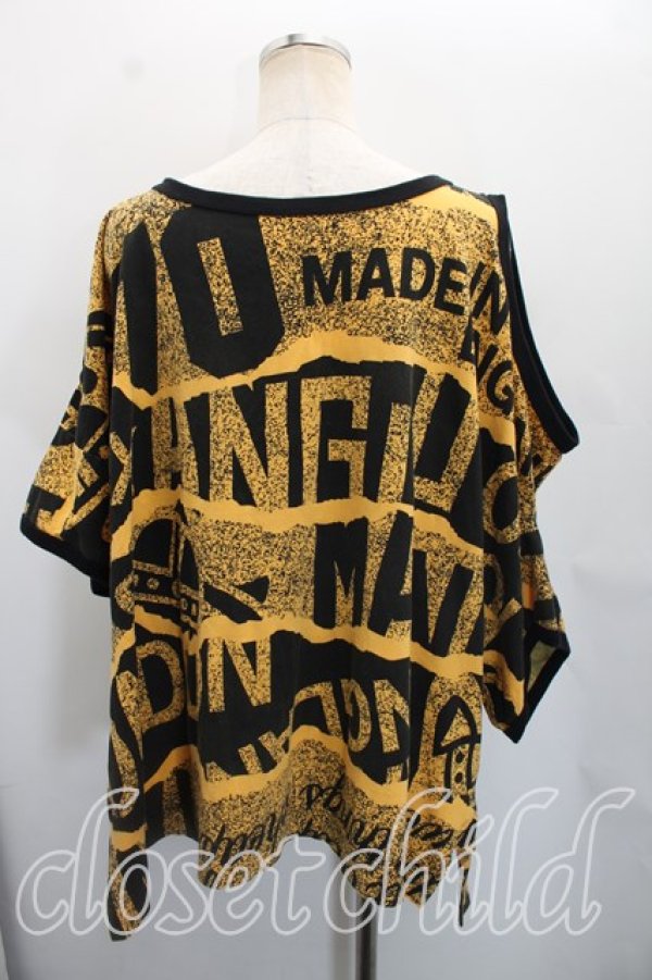 画像2: ANGLOMANIA 中古 / オーバーサイズTシャツ 38（M相当） 黄色  H-26-09-13-017-to-OD-ZH (2)
