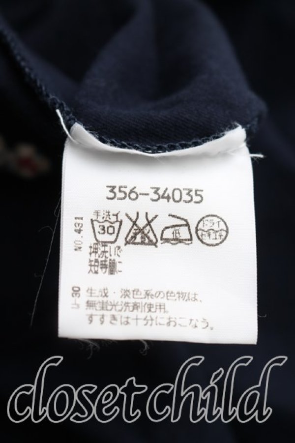 画像4: ヴィヴィアンウエストウッド 中古 / カラーオーブ刺繍カットソー S 紺  H-26-09-13-019-to-OD-ZH (4)