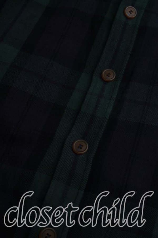 画像6: ヴィヴィアンウエストウッド MAN 中古 / タータンチェックロングシャツ FREE 緑  H-26-09-20-017-bl-OD-ZH (6)