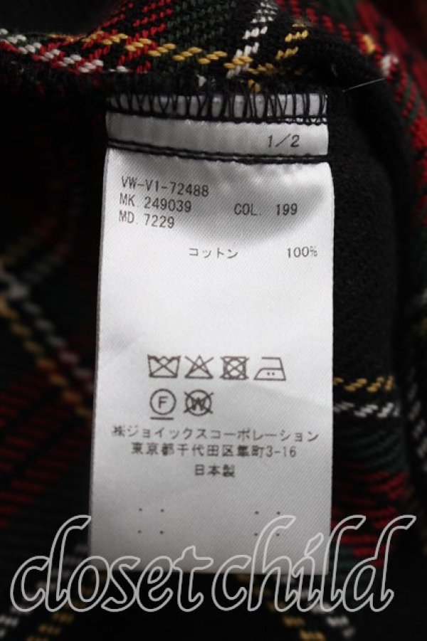 画像4: ヴィヴィアンウエストウッド MAN 中古 / MIST CHECKロングシャツ 46（メンズM相当） 赤  H-26-09-20-018-bl-OD-ZH (4)