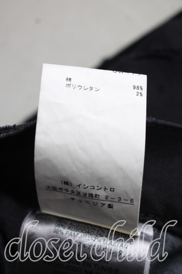 画像5: ANGLOMANIA 中古 / カット＆スラッシュクラッチデニムスカート W26 黒  H-26-09-20-020-sk-OD-ZH (5)