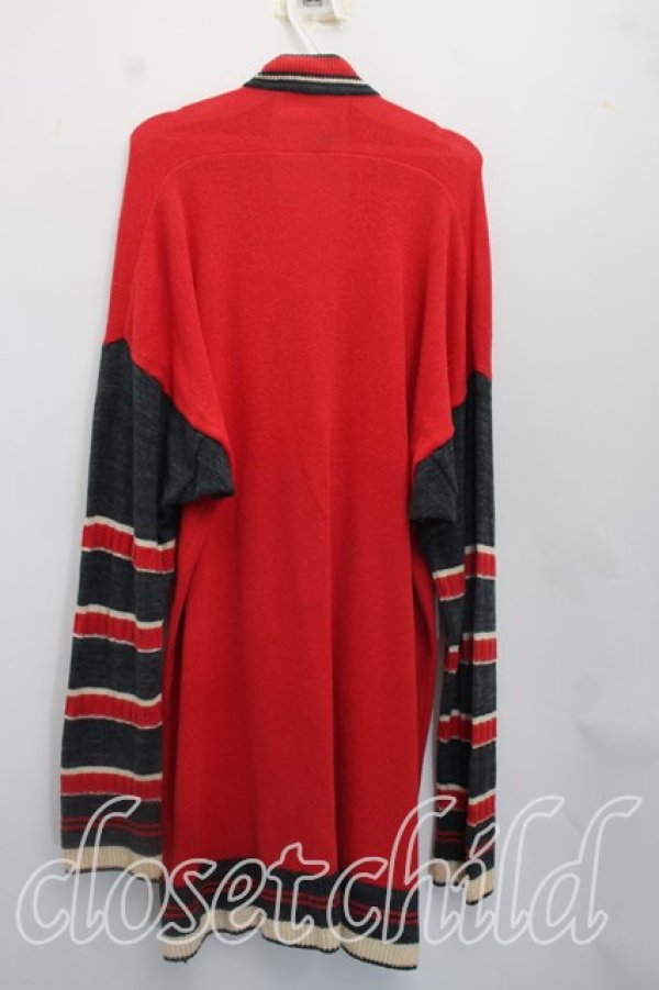 画像2: ANGLOMANIA 中古 / カットラス刺繍カーディガン 38（M相当） 赤  H-26-09-20-025-to-OD-ZH (2)