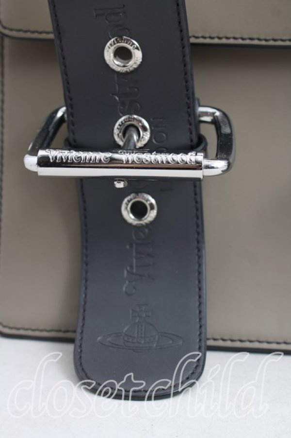 画像5: ヴィヴィアンウエストウッド 中古 / ALEXハンドバッグ（S)  茶ｘベージュ  H-26-09-20-030-ba-OD-ZH (5)
