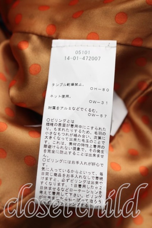画像4: ANGLOMANIA 中古 / タータンチェックジャケット 38（9号相当） 青  H-26-09-20-005-jc-OD-ZH (4)