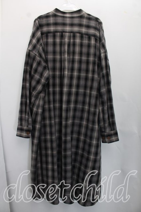 画像2: ヴィヴィアンウエストウッド MAN 中古 / バンドカラーロングシャツ FREE 灰  H-26-09-20-016-bl-OD-ZH (2)