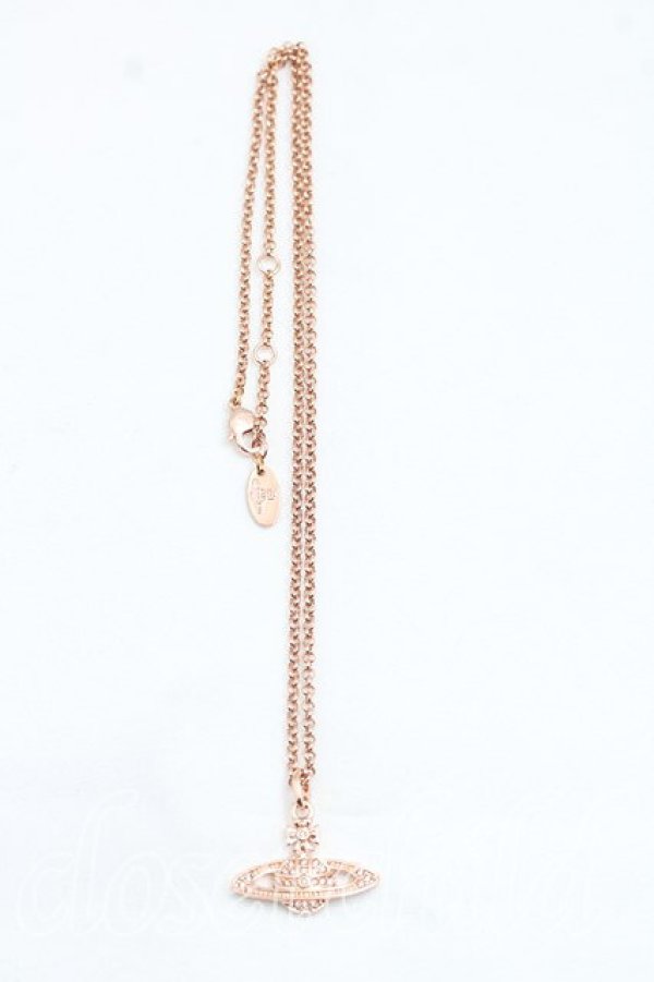 画像3: ヴィヴィアンウエストウッド 中古 / ミニバスレリーフネックレス  ピンクゴールド  H-26-09-27-022-nl-OD-ZH (3)