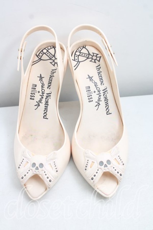 画像2: ヴィヴィアンウエストウッド×Melissa 中古 / レディードラゴンスカル EU37（23〜23.5cm） 白  H-26-09-27-027-sh-OD-ZH (2)