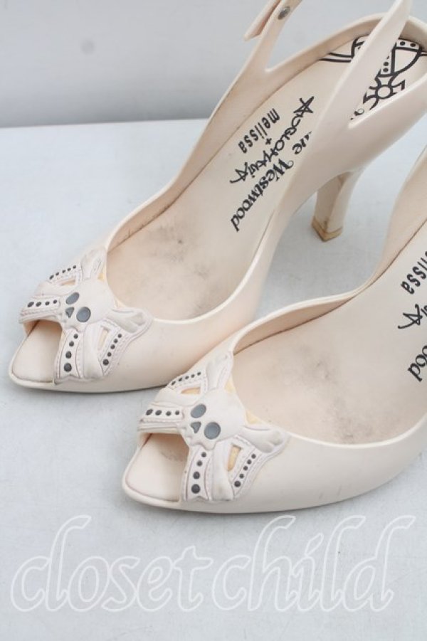 画像6: ヴィヴィアンウエストウッド×Melissa 中古 / レディードラゴンスカル EU37（23〜23.5cm） 白  H-26-09-27-027-sh-OD-ZH (6)