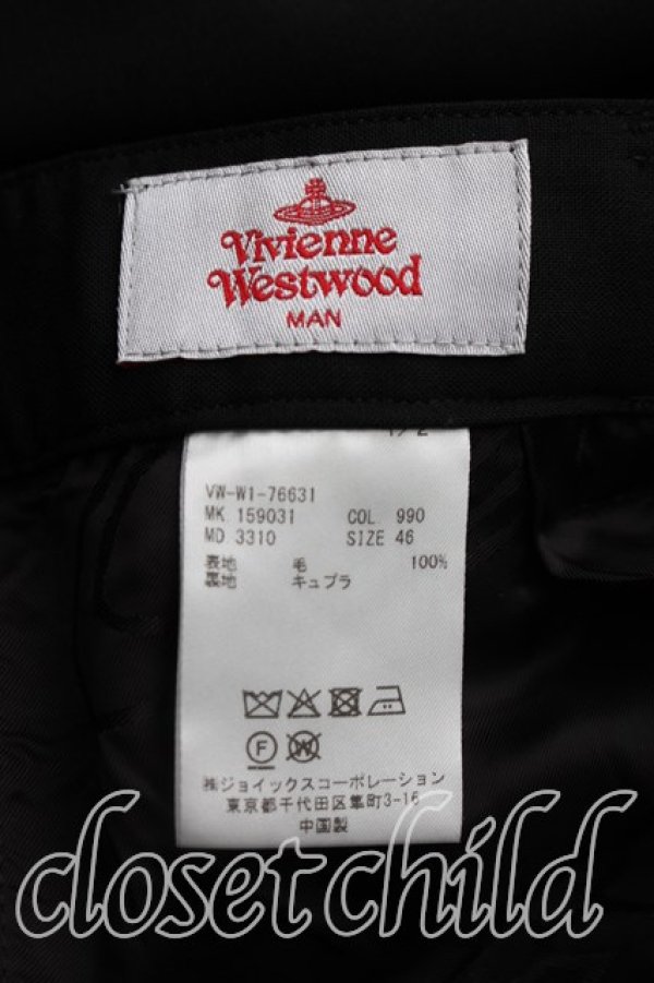画像3: ヴィヴィアンウエストウッド MAN 中古 / ワイドパンツ 46（メンズM相当） 黒  H-26-09-27-006-pa-OD-ZH (3)