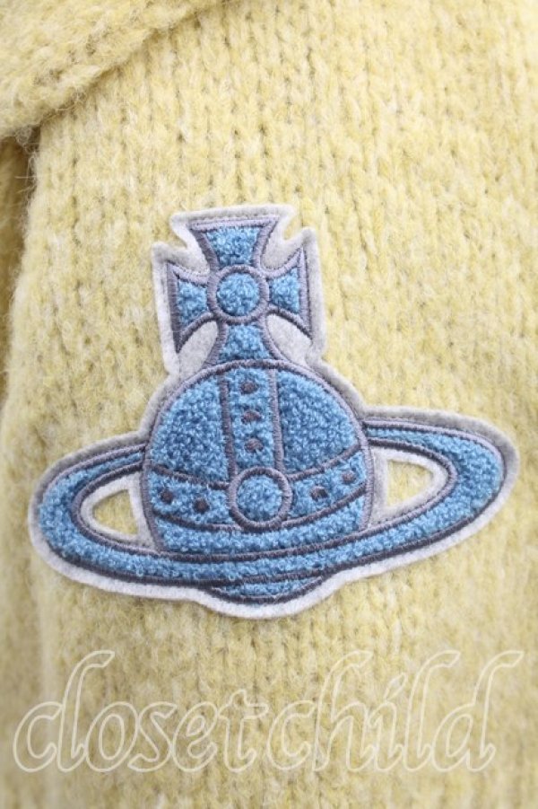 画像2: ヴィヴィアンウエストウッド 中古 / オーブワッペンマフラー  緑  H-26-09-27-017-gd-OD-ZH (2)