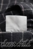 画像5: ヴィヴィアンウエストウッド MAN 中古 / カラーオーブ刺繍グラフチェックシャツ II(メンズM相当） 灰  H-26-10-04-023-bl-OD-ZH (5)