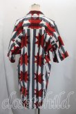 画像2: ヴィヴィアンウエストウッド 中古 / ストライプシャツワンピース 00（ワンサイズ） 灰ｘ赤  H-26-10-04-005-op-OD-ZH (2)
