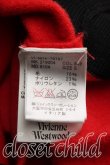 画像4: ヴィヴィアンウエストウッド MAN 中古 / アングロフィリア刺繍バイカラーカーディガン S 赤ｘ黒  H-26-10-04-042-to-OD-ZH (4)