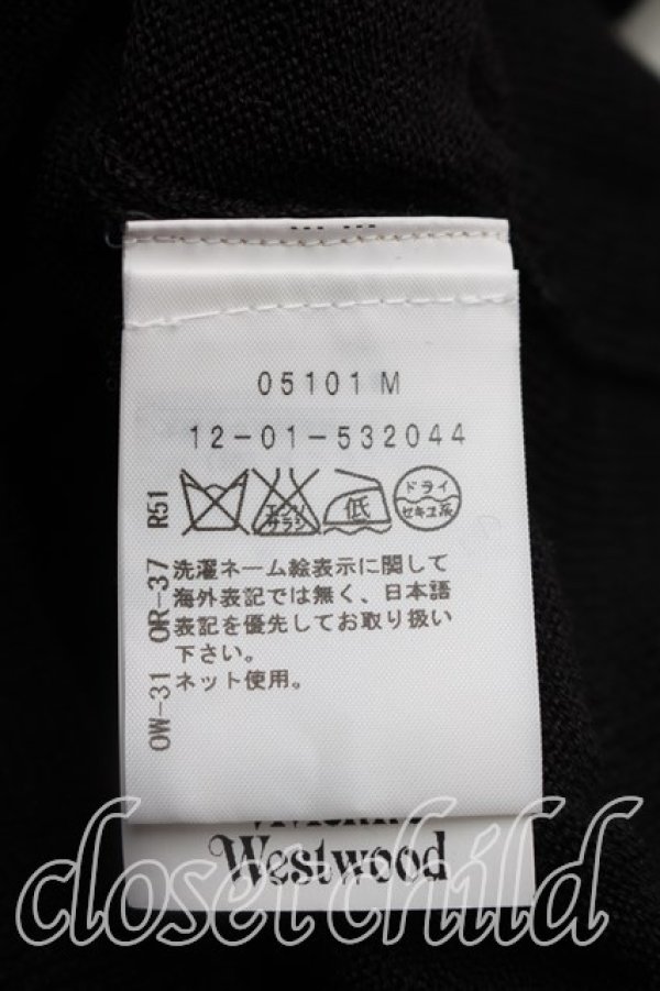 画像4: ヴィヴィアンウエストウッド 中古 / ノースリーブニット S(7号相当） 黒  H-26-10-04-056-to-OD-ZH (4)
