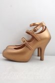 画像3: ヴィヴィアンウエストウッド×Melissa 中古 / 3ストラップエレベーテッド EU37（23.5cm相当） ブロンズ  H-26-10-04-061-sh-OD-ZH (3)