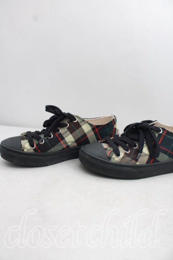 画像6: ヴィヴィアンウエストウッド 中古 / PLIMSOLL LOW TOPスニーカー 36（23cm相当） 緑  H-26-10-04-062-sh-OD-ZH (6)