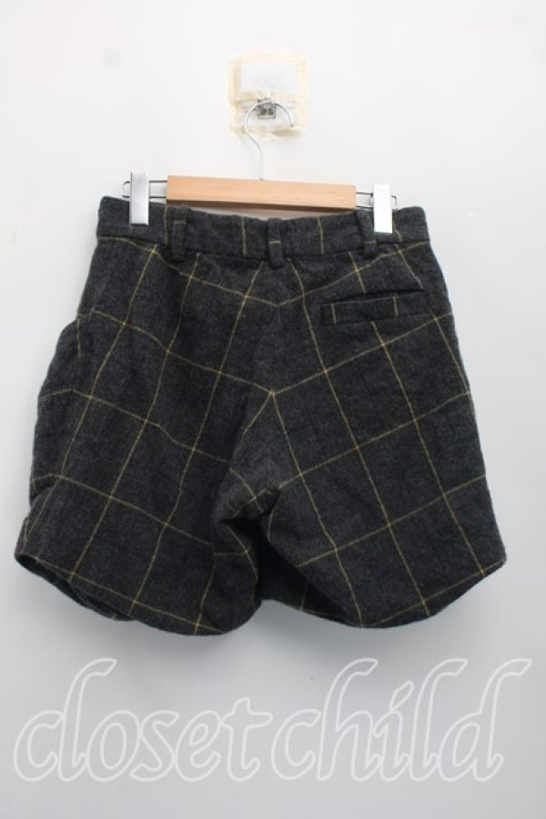 画像2: ヴィヴィアンウエストウッド 中古 / グラフチェックウールハーフパンツ 38（7号相当） 灰  H-26-10-04-012-pa-OD-ZH (2)