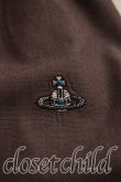 画像5: ヴィヴィアンウエストウッド MAN 中古 / オーブ刺繍シャツ 46（メンズM相当） 茶  H-26-10-11-025-bl-OD-ZH (5)