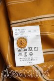 画像4: ヴィヴィアンウエストウッド MAN 中古 / オーブ刺繍ストライプ高襟シャツ 46（メンズM相当） マスタード  H-26-10-11-026-bl-OD-ZH (4)