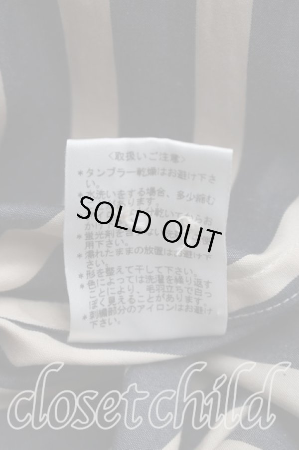 画像5: ヴィヴィアンウエストウッド MAN 中古 / ストライプタイ付キシャツ 46（メンズM相当） 紺ｘ生成  H-26-10-11-030-bl-OD-ZH (5)