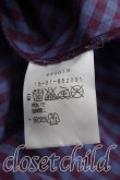 画像4: ANGLOMANIA 中古 / ギンガムチェックドランクンシャツ 36（S相当） 紫  H-26-10-11-037-bl-OD-ZH (4)
