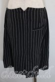 画像2: ANGLOMANIA 中古 / ストライプウールスカート 42（11号相当） 灰  H-26-10-11-041-sk-OD-ZH (2)