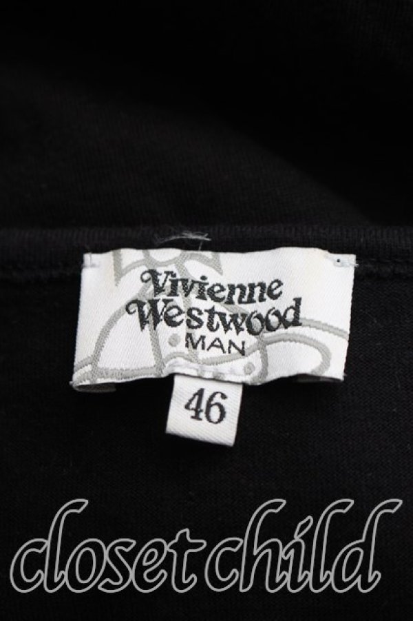 画像3: ヴィヴィアンウエストウッド MAN 中古 / スカルパッチptTシャツ 46（メンズM相当） 黒  H-26-10-11-049-ts-OD-ZH (3)