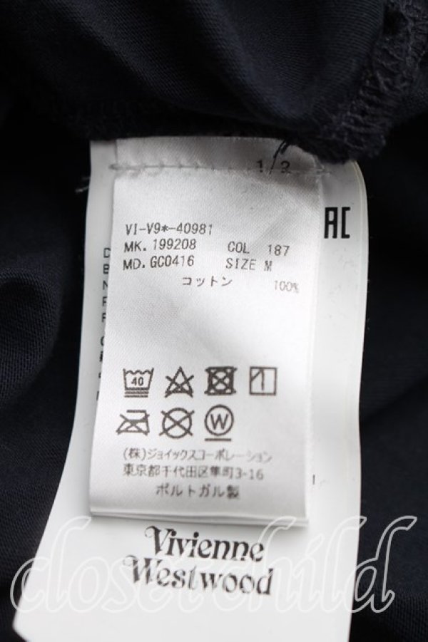 画像4: ヴィヴィアンウエストウッド MAN 中古 / クロックptTシャツ M 黒  H-26-10-11-050-ts-OD-ZH (4)