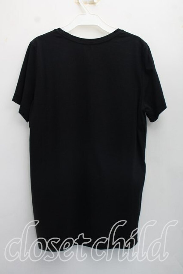 画像2: ヴィヴィアンウエストウッド 中古 / オーガニック天竺クラウンTシャツ 2（9号相当） 黒  H-26-10-11-054-ts-OD-ZH (2)