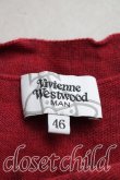 画像3: ヴィヴィアンウエストウッド MAN 中古 / オーブ刺繍カーディガン 46（メンズM相当） 赤  H-26-10-11-058-to-OD-ZH (3)