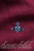 画像6: ヴィヴィアンウエストウッド MAN 中古 / オーブ刺繍カーディガン 46（メンズM相当） 赤  H-26-10-11-058-to-OD-ZH (6)