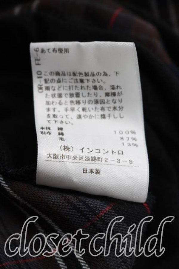 画像5: ヴィヴィアンウエストウッド 中古 / タータンチェックドルマンカットソー 00（ワンサイズ） 黒  H-26-10-11-072-to-OD-ZH (5)