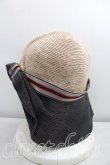 画像2: ヴィヴィアンウエストウッド 中古 / ツートンペーパーサイドアップダウンハット  ベージュｘ黒  H-26-10-11-077-ha-OD-ZH (2)