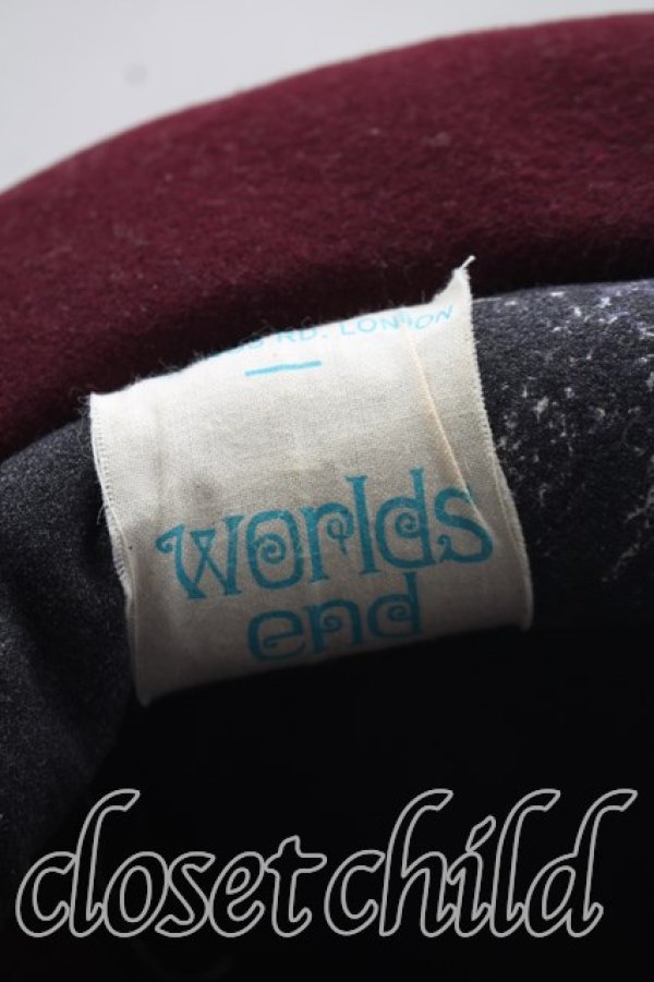 画像4: Worlds End 中古 / マウンテンハット  ボルドー  H-26-10-11-078-ha-OD-ZH (4)