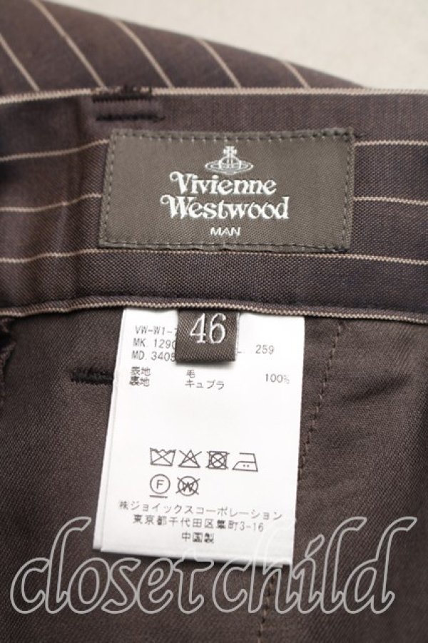 画像3: ヴィヴィアンウエストウッド MAN 中古 / ショート トラウザー 46（メンズM相当） 茶  H-26-10-11-013-pa-OD-ZH (3)