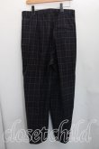 画像2: ヴィヴィアンウエストウッド MAN 中古 / チェックワイドパンツ 48（メンズL相当） 紺  H-26-10-11-015-pa-OD-ZH (2)