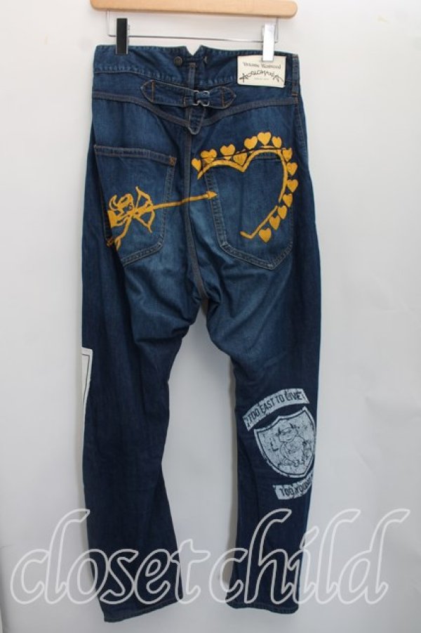 画像2: ANGLOMANIA 中古 / バナナデニムパンツ 36（S相当） インディゴ  H-26-10-11-018-pa-OD-ZH (2)