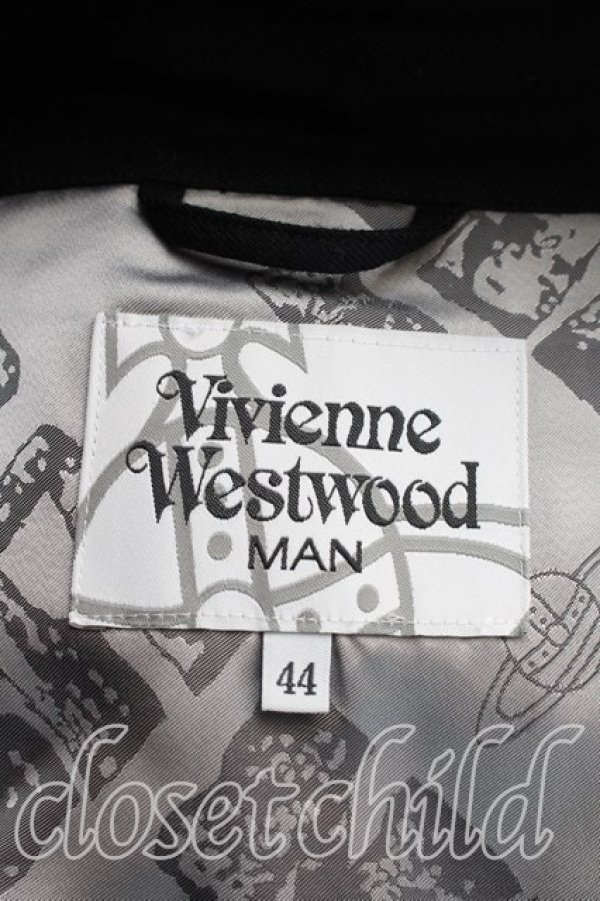 画像3: ヴィヴィアンウエストウッド MAN 中古 / エスニックショートケープ 44（メンズS相当） 黒  H-26-10-18-002-jc-OD-ZH (3)