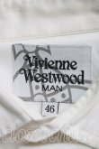 画像3: ヴィヴィアンウエストウッド MAN 中古 / オーブ刺繍シャツ 46（メンズM相当） 白  H-26-10-18-025-bl-OD-ZH (3)