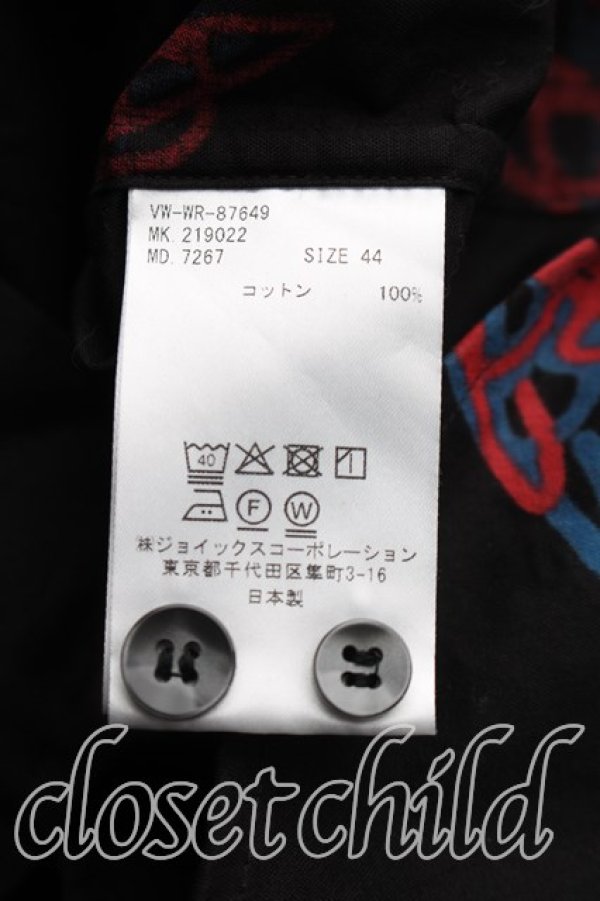 画像4: ヴィヴィアンウエストウッド MAN 中古 / スプレーカンORBハルスカラーシャツ 44（メンズS相当） 黒  H-26-10-18-026-bl-OD-ZH (4)
