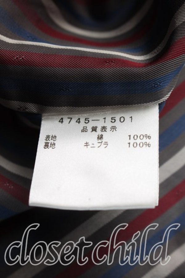 画像4: ヴィヴィアンウエストウッド MAN 中古 / ストライプボンテージジャケット 46（メンズM相当） 青  H-26-10-18-003-jc-OD-ZH (4)