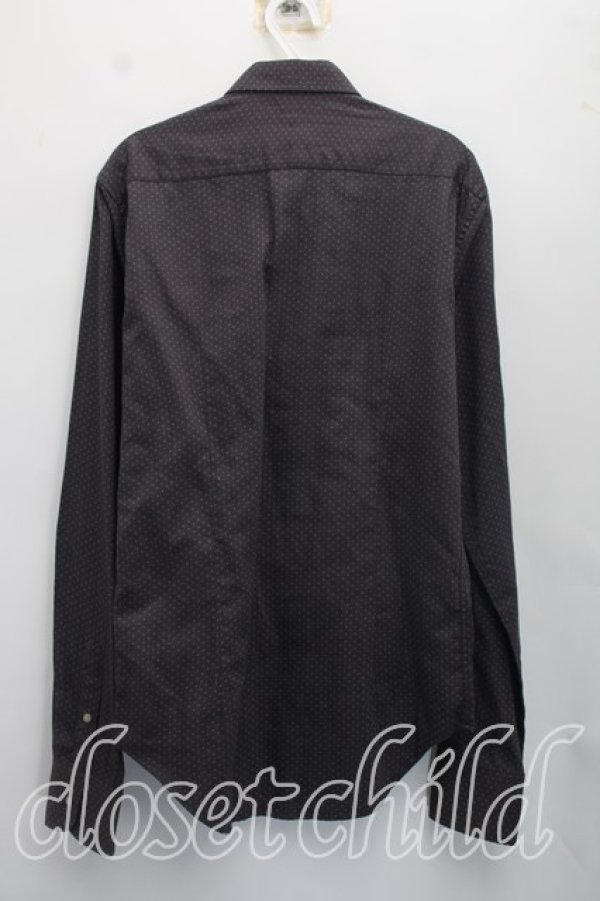 画像2: ヴィヴィアンウエストウッド MAN 中古 / ドット柄スナップボタンシャツ II(メンズM相当） 茶  H-26-10-18-032-bl-OD-ZH (2)
