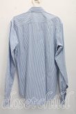 画像2: ヴィヴィアンウエストウッド MAN 中古 / カラーオーブ刺繍ストライプシャツ L 青ｘ白  H-26-10-18-033-bl-OD-ZH (2)