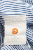 画像4: ヴィヴィアンウエストウッド MAN 中古 / カラーオーブ刺繍ストライプシャツ L 青ｘ白  H-26-10-18-033-bl-OD-ZH (4)