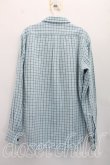 画像2: ヴィヴィアンウエストウッド MAN 中古 / カラーオーブ刺繍タッタソールシャツ I(メンズS相当） 青  H-26-10-18-034-bl-OD-ZH (2)