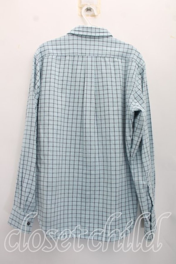 画像2: ヴィヴィアンウエストウッド MAN 中古 / カラーオーブ刺繍タッタソールシャツ I(メンズS相当） 青  H-26-10-18-034-bl-OD-ZH (2)